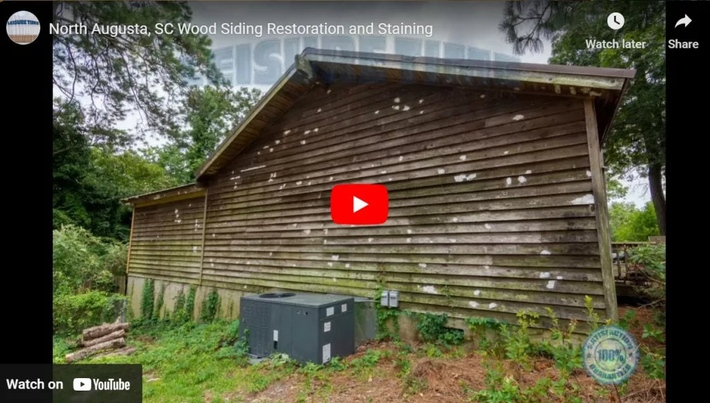 North Augusta, SC Wood Siding Restoration, and Staining