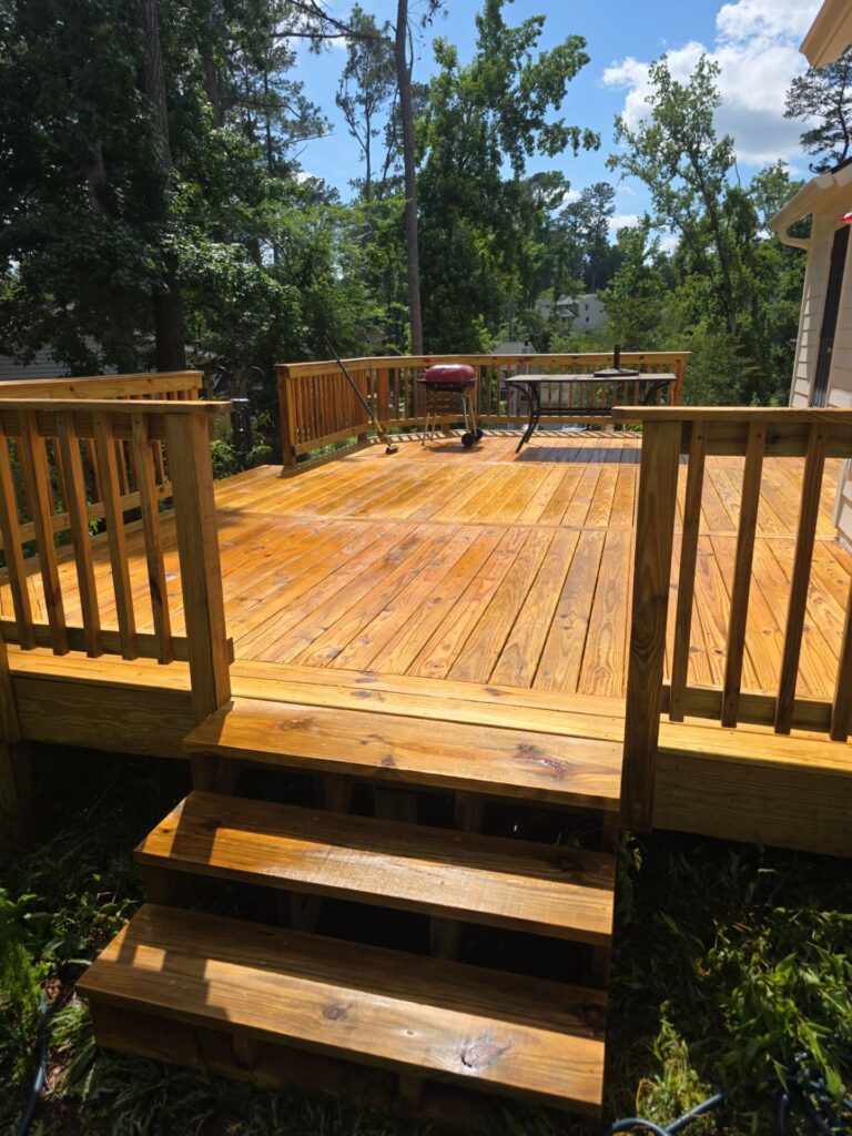 How to prep a deck before you stain it?