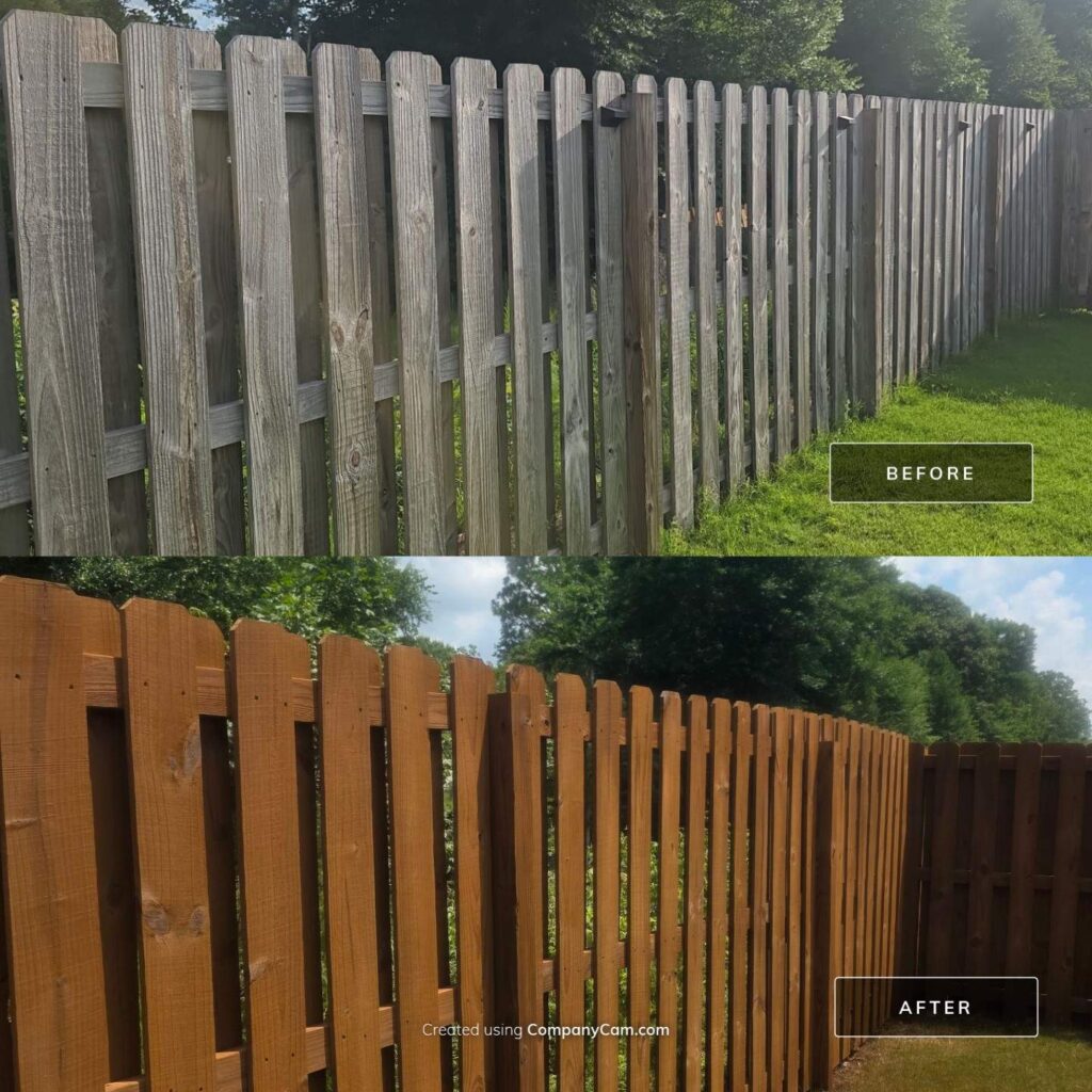 Aiken, SC Fence Transformation | Palomino Stain