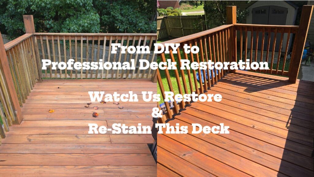 From DIY to Professional Deck Restoration | Watch Us Restore & Re-Stain This Deck